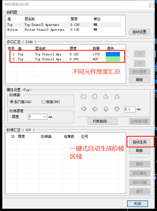 钢网阶梯区域设计如何快速进行配图1